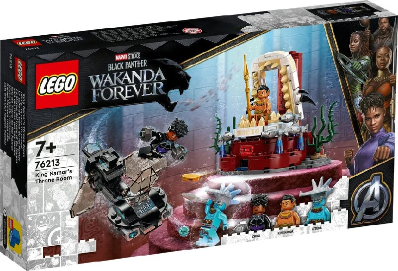 Encouraging imaginative storytelling LEGOLEGO MARVEL - BLACK PANTHER King Namor’s Throne Room: 76213 Encouraging imaginative storytelling LEGOLEGO MARVEL - BLACK PANTHER King Namor’s Throne Room: 76213
