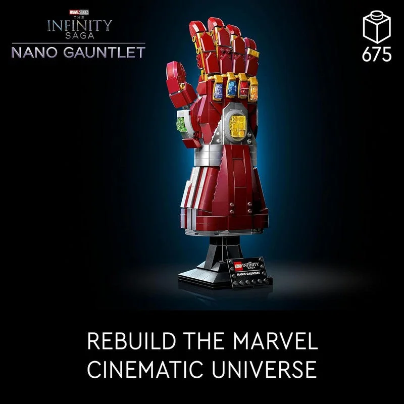 Finely detailed LEGO structuresLEGO Marvel Nano Gauntlet 76223 Building Kit (675 Pieces) Finely detailed LEGO structuresLEGO Marvel Nano Gauntlet 76223 Building Kit (675 Pieces)