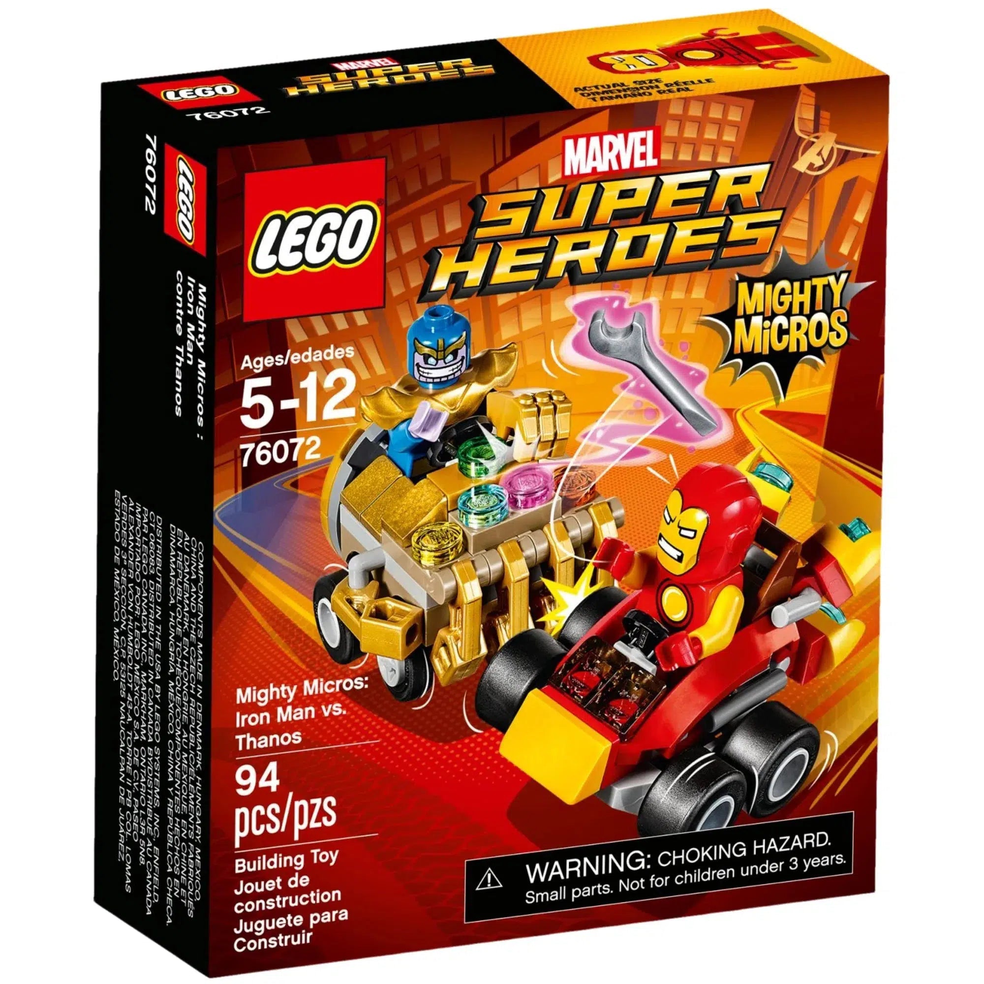 Promoting spatial awareness LEGOLEGO [Marvel Super Heroes] - Mighty Micros: Iron Man vs. Thanos Building Set - Mighty Micros Series (76072)
