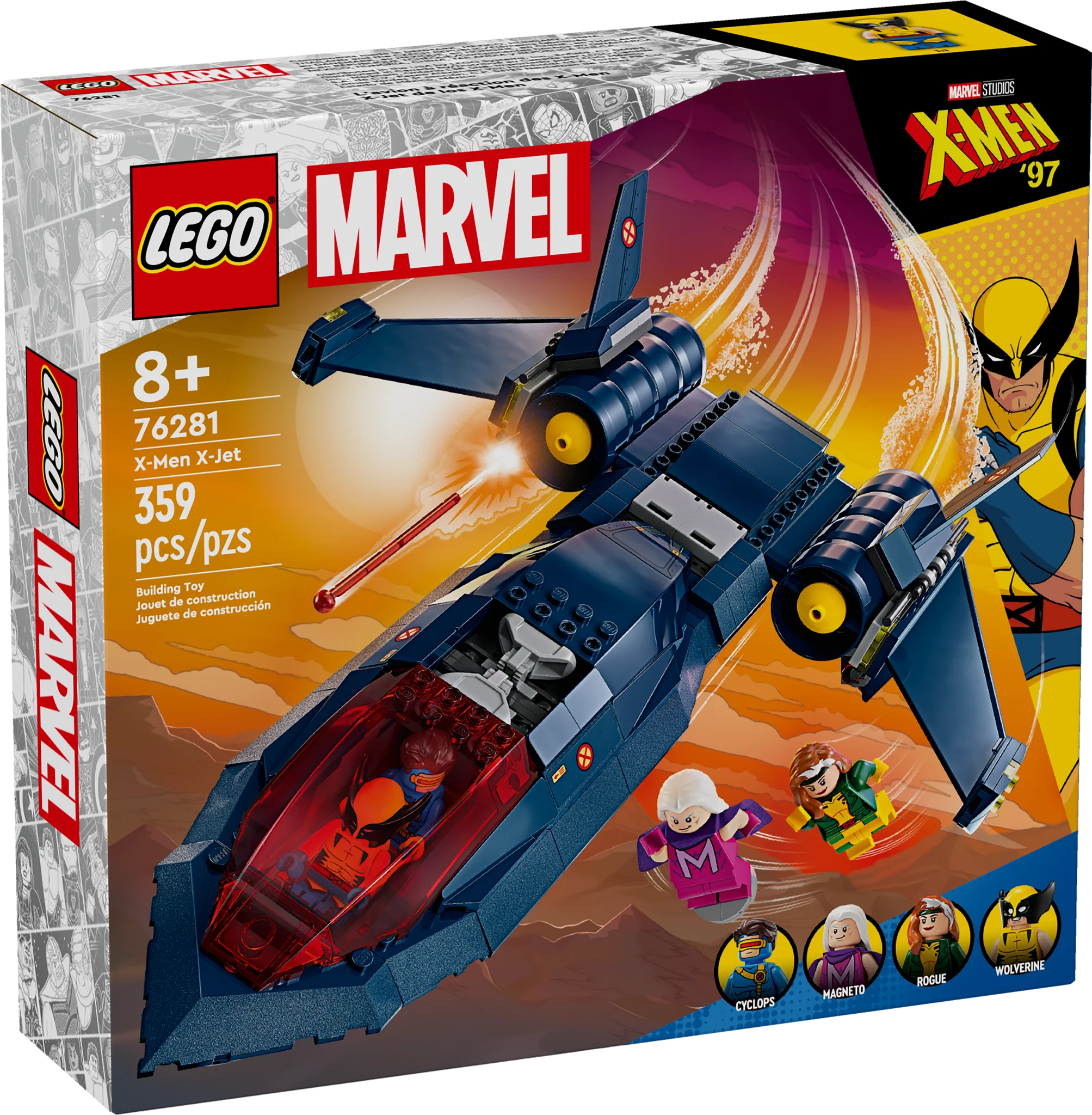 Offering a sense of nostalgia LEGOLego Marvel X-Men X-Jet Buildable Toy 76281