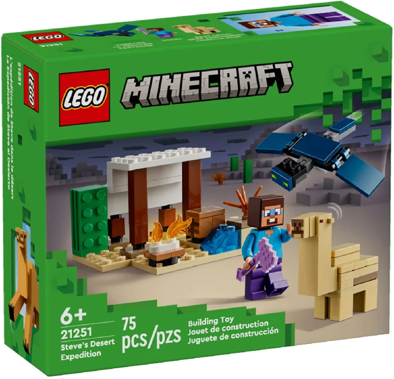 Reflecting diverse hobbies LEGO setsLego Minecraft - Steve's Desert Expedition 21251 Reflecting diverse hobbies LEGO setsLego Minecraft - Steve's Desert Expedition 21251