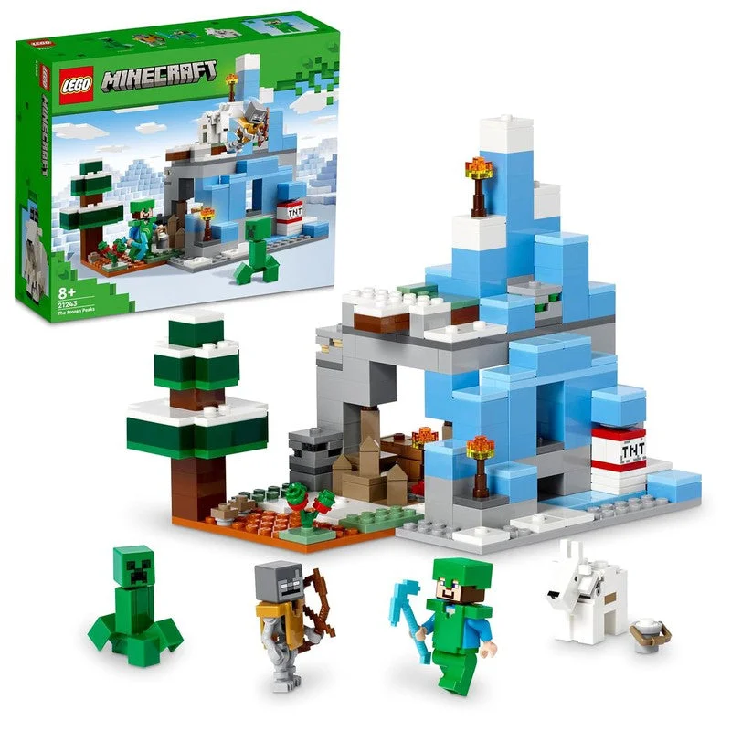 Highly adaptable LEGO creationsLEGO Minecraft The Frozen Peaks 21243 Building Toy Set (304 Pieces) Highly adaptable LEGO creationsLEGO Minecraft The Frozen Peaks 21243 Building Toy Set (304 Pieces)