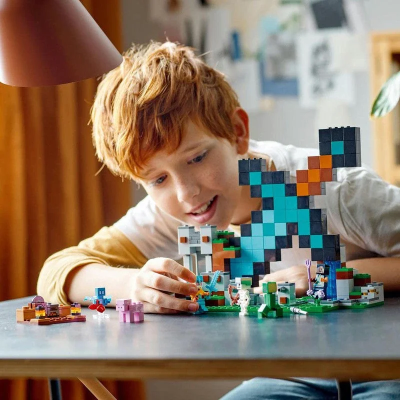 Reflecting popular cultures LEGO themesLEGO Minecraft The Sword Outpost 21244 Building Toy Set (427 Pieces) Reflecting popular cultures LEGO themesLEGO Minecraft The Sword Outpost 21244 Building Toy Set (427 Pieces)