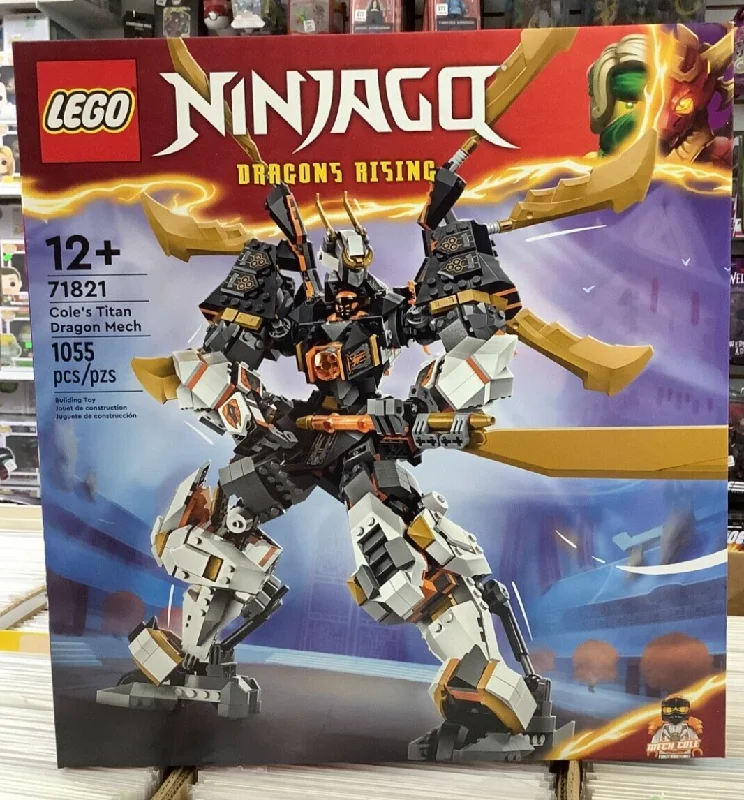 Precisely scaled LEGO miniaturesLEGO NINJAGO Cole’s Titan Dragon Mech 71821 sealed