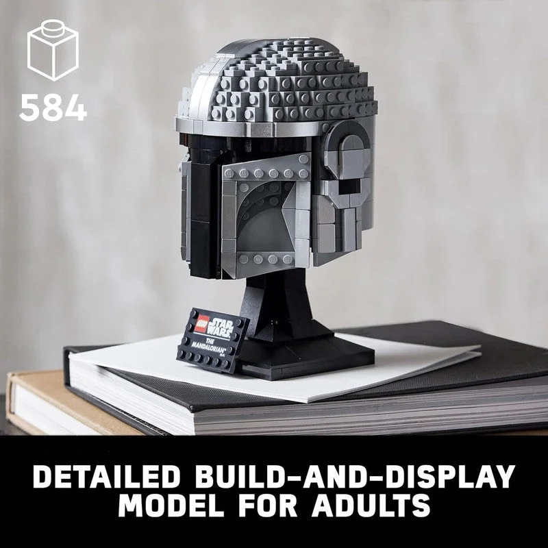 Beautifully crafted LEGO sculpturesLEGO Star Wars The M&alorian Helmet 75328 Buildable Model Kit (584 Pieces) Beautifully crafted LEGO sculpturesLEGO Star Wars The M&alorian Helmet 75328 Buildable Model Kit (584 Pieces)