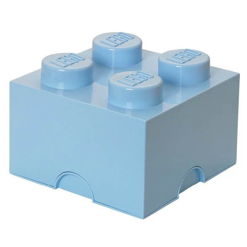 Environmentally friendly LEGO materialsLego Storage Box - Plastic Brick 4 (Light Blue) Environmentally friendly LEGO materialsLego Storage Box - Plastic Brick 4 (Light Blue)