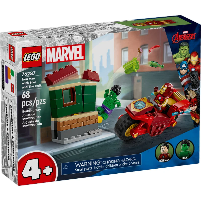 Offering a sense of pride LEGOLEGO® Super Heroes: Iron Man Con Moto Y Hulk