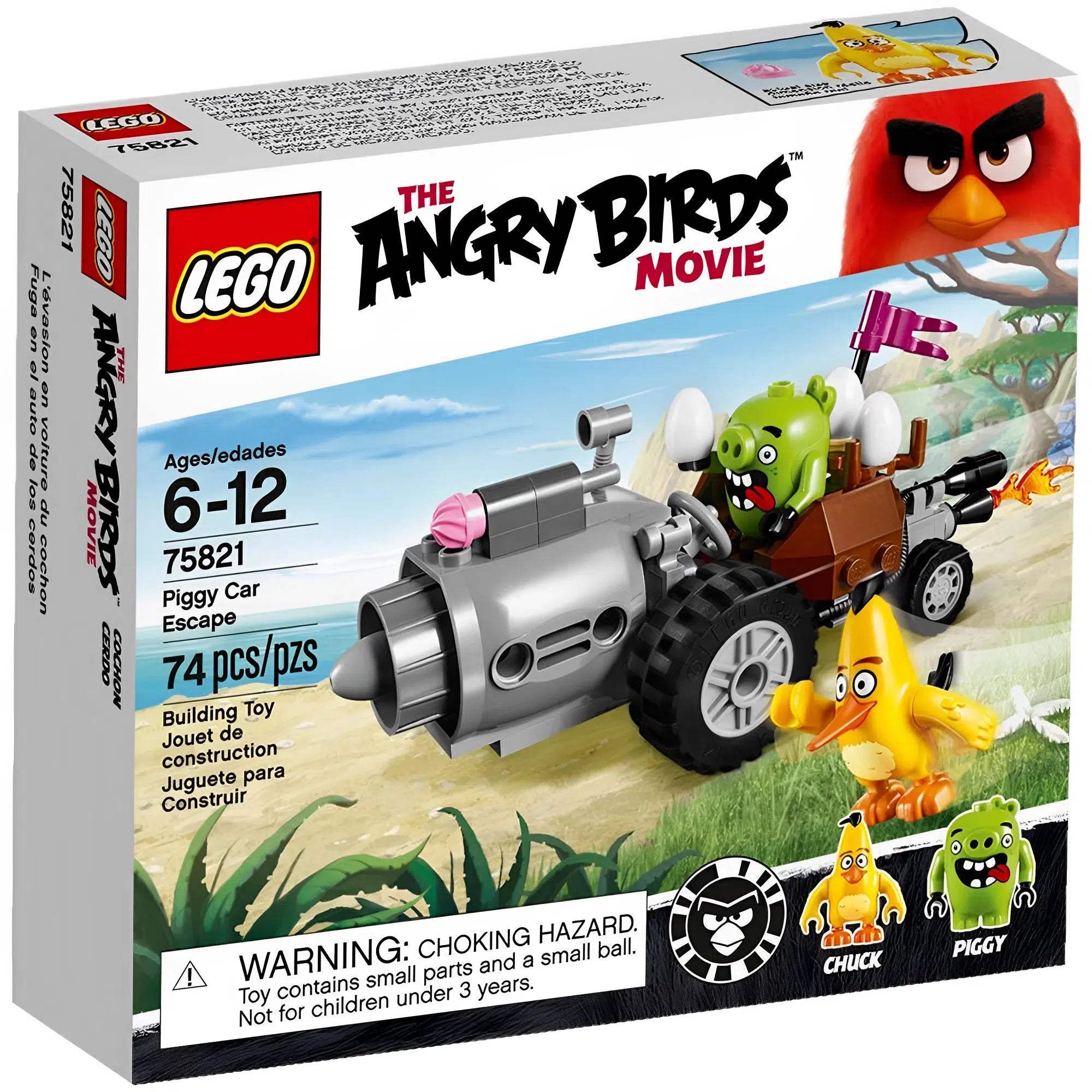 Intricately designed LEGOLEGO [The Angry Birds Movie] - Piggy Car Escape Building Set (75821)