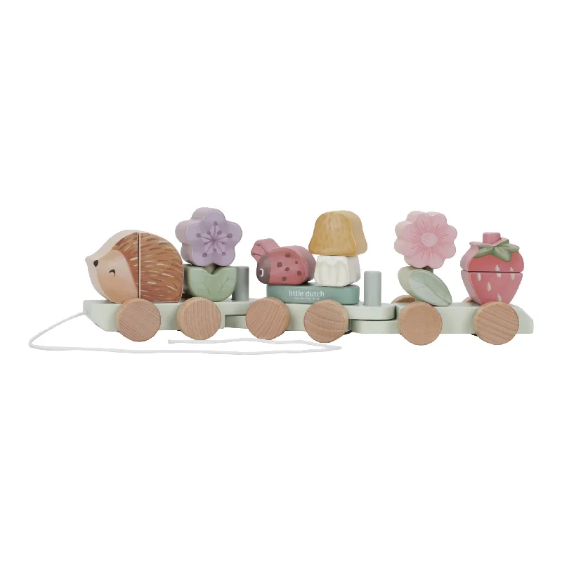 safe and child-appropriate wooden toys for different stages of development Little Dutch Hedgehog Wooden Stacking Train - Fairy Garden safe and child-appropriate wooden toys for different stages of development Little Dutch Hedgehog Wooden Stacking Train - Fairy Garden