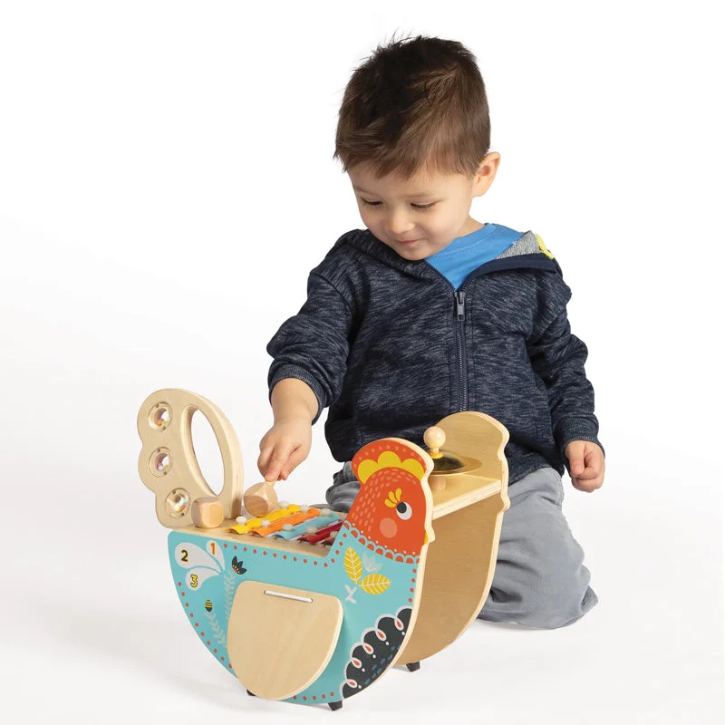 enchanting wooden toys that spark imagination                   Musical Chicken