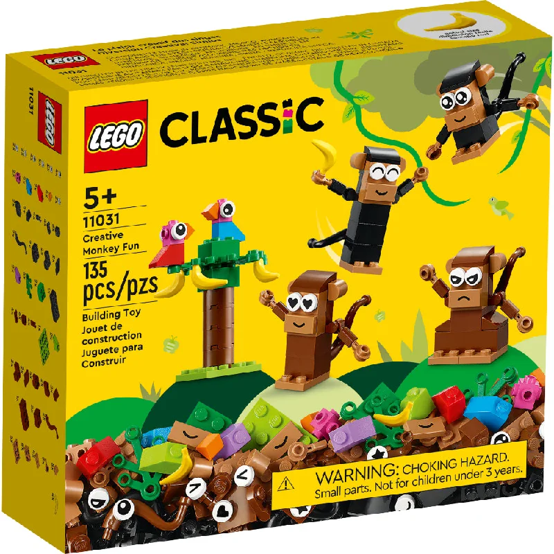 Intricate and intricate LEGO designsLEGO® Classic: Diversión Creativa: Simios