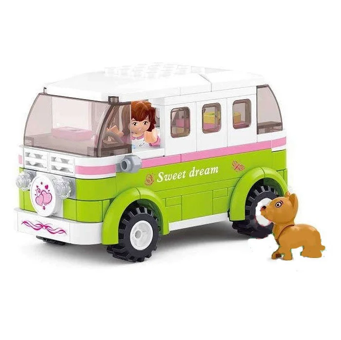 Family-friendly LEGO experiencesSluban - Girl's Dream - Motorhome Building Bricks Set Family-friendly LEGO experiencesSluban - Girl's Dream - Motorhome Building Bricks Set