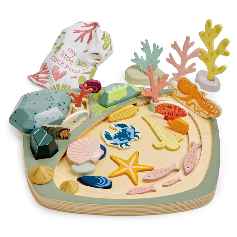 safe and durable wooden toys                   Tender Leaf Toys My Little Rock Pool
