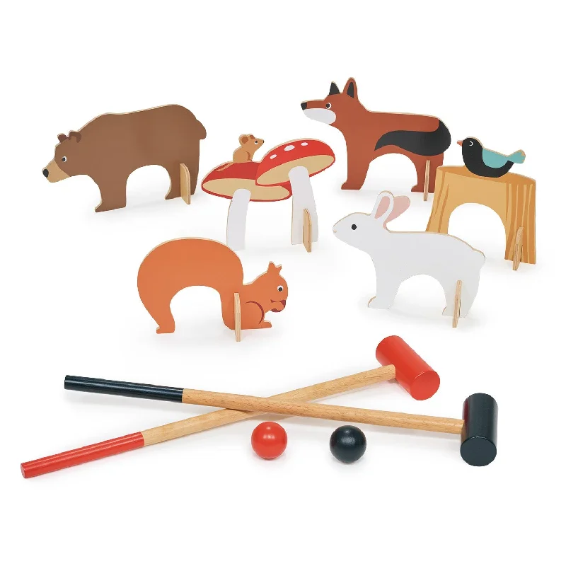 robust and durable wooden toys that are built to last                   Tender Leaf Toys Woodland Indoor Croquet Set