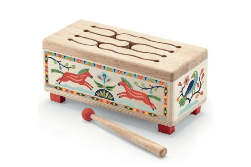 beautiful and detailed wooden toys that inspire creativity                   Wooden Box Drum