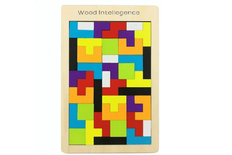 robust and engaging wooden toys for kids                   Wooden Tetris Puzzle
