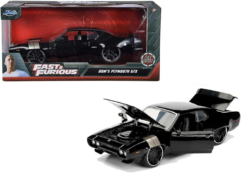 High-quality toy cars 1:24 Fast & Furious Dominic Toretto's Plymouth GTX Vehicle