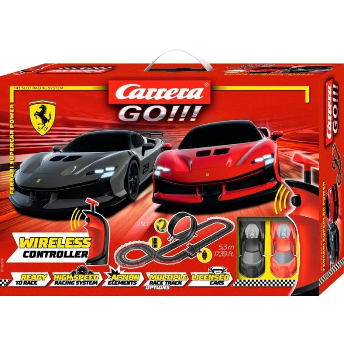 Playful toys 1/43 Ferrari Supercar Power (Wireless) GO!!! Slot Car Sets