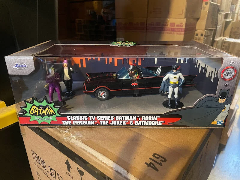 Fun toy cars2022 Jada 1:24 BATMAN 1966 VILLIANS JOKER PENGUIN ROBIN