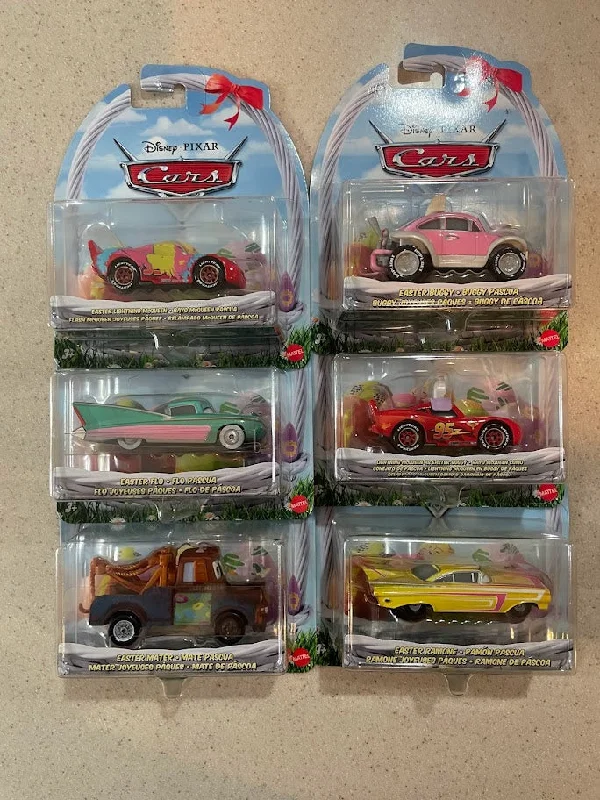 Fun toy cars2024 Disney Cars Easter SET OF 6