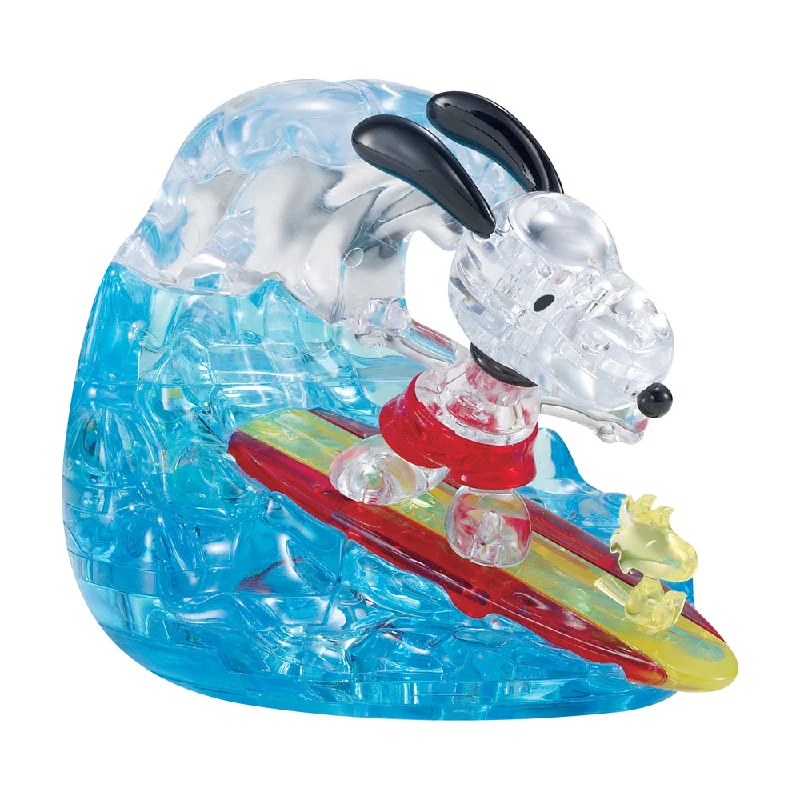 Competitive games BePuzzled Peanuts Snoopy Surf 3D Crystal Puzzle - 41 pcs