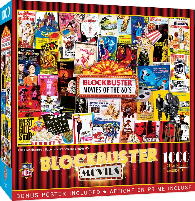 Innovative games60s Blockbuster Movies 1000 Piece Puzzle