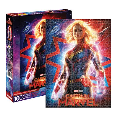 Time-consuming puzzles Aquarius 1000pc Puzzle | Marvel Captain Marvel