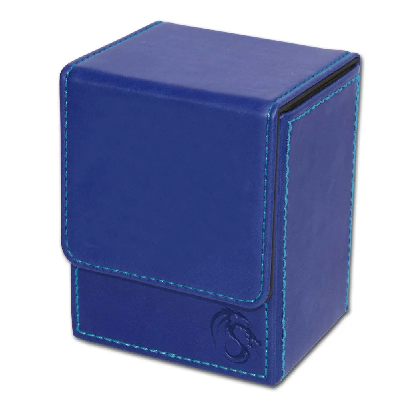 Fast-paced games BCW Padded Leatherette Deck Case Blue - Archival Safe Card Storage