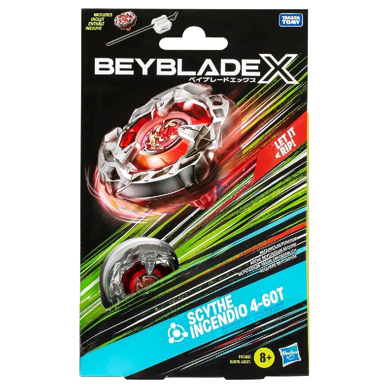 Relaxing games Beyblade X: Scythe Incendio 4-60T Balance Type Starter Pack