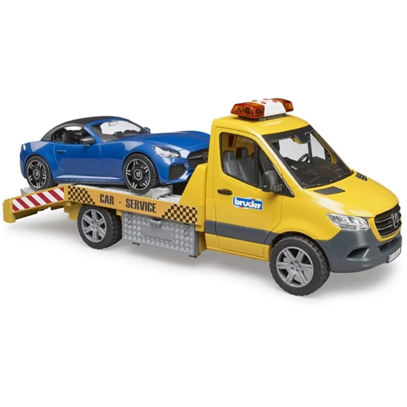 Fun toy carsBruder MB Sprinter Autotransporter with Loud&Sound Module