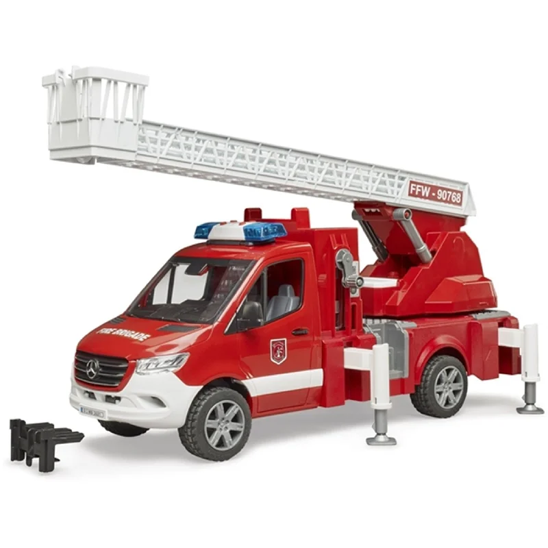 Fun toy carsBruder MB Sprinter Fire Engine with Ladders Waterpump Loud&Sound