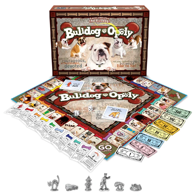 Entertaining games Bulldog-Opoly Family Board Game