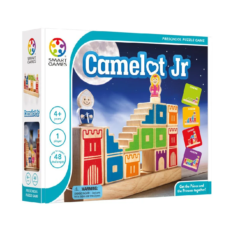 Educational games SmartGames Camelot Jr. Wooden 3D Logic Puzzle - 48 Challenges