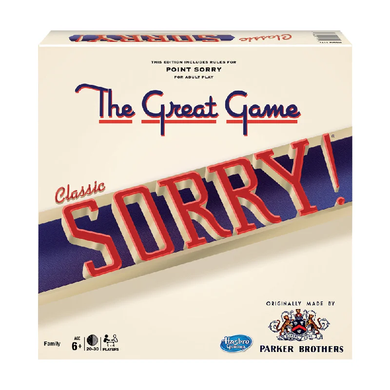 Fast-paced games Classic Sorry Board Game with Original Artwork