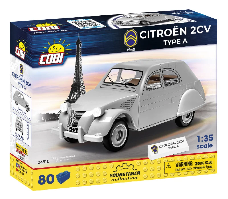 High-quality toy cars Cobi 79pcs Youngtimer Citroen 2CV Typea 1949