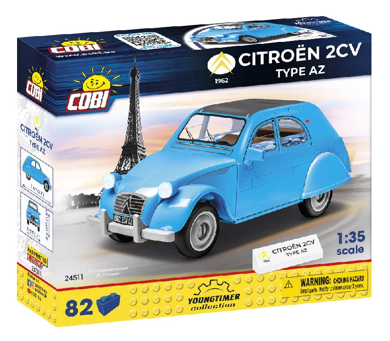 High-quality materials toys Cobi 82pcs Youngtimer Citroen 2CV Type AZ