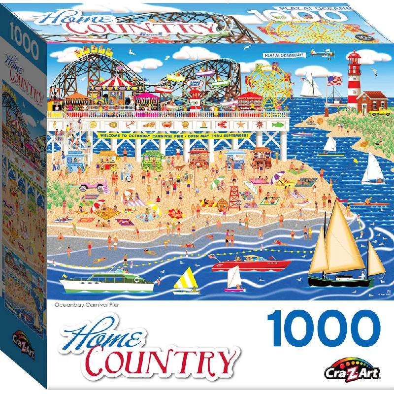 Interactive games Cra-Z-Art RoseArt Home Country Oceanbay Carnival Pier Puzzle - 1000 pc