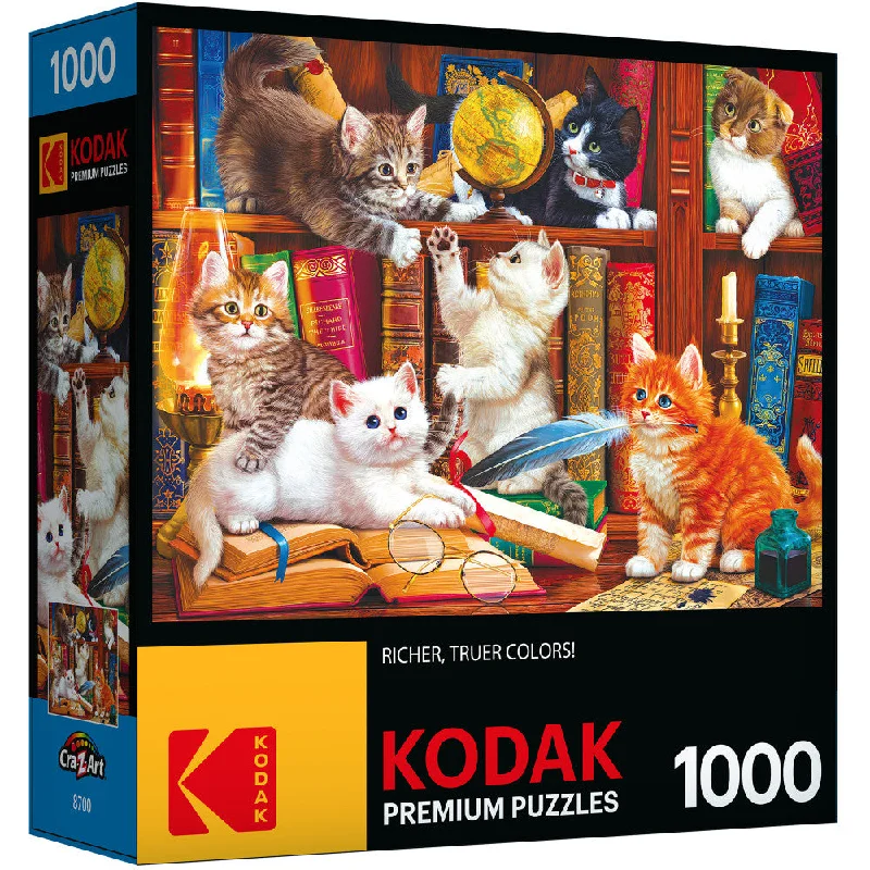 Fast-paced games Cra-Z-Art RoseArt Kodak Premium Library Mischief Jigsaw Puzzle - 1000 pc
