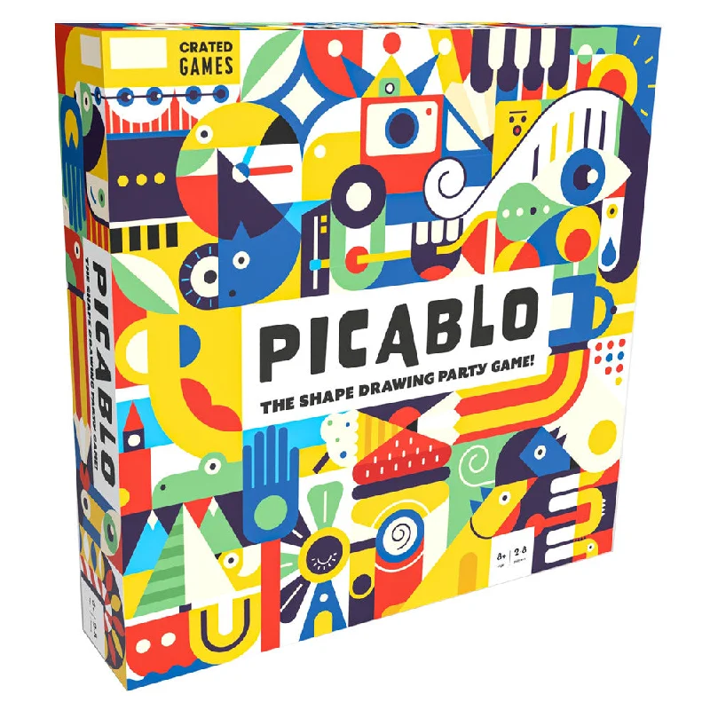 Exciting gamesCrated Games Picablo Shape Drawing Party Game for All Skill Levels