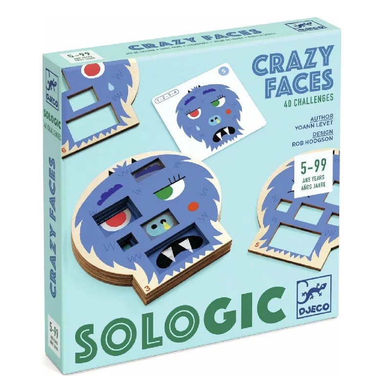 Fast-paced games Crazy Faces Sologic