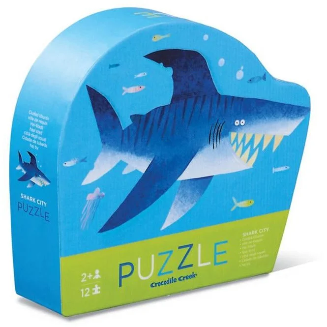 Innovative gamesCrocodile Creek | Mini Puzzle 12 pc | Shark City