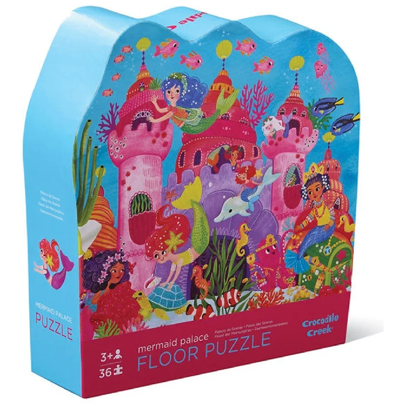 Engaging puzzlesCrocodile Creek Puzzle | Floor | 36 pc Mermaid Palace