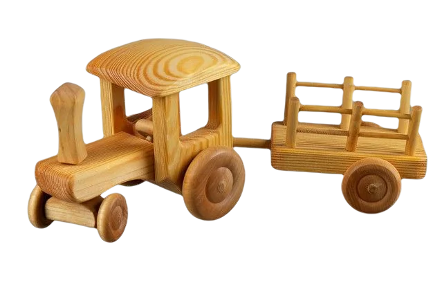 Playful toys Big Tractor with Cart