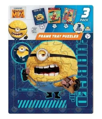 Entertaining games DESPICABLE ME 4 3PK FRAME TRAY PUZZLE