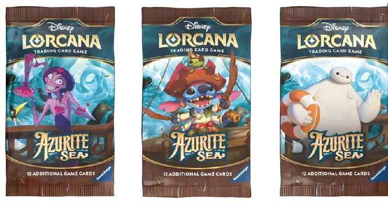 Fun gamesDISNEY LORCANA TCG AZURITE SEA BOOSTER PACK