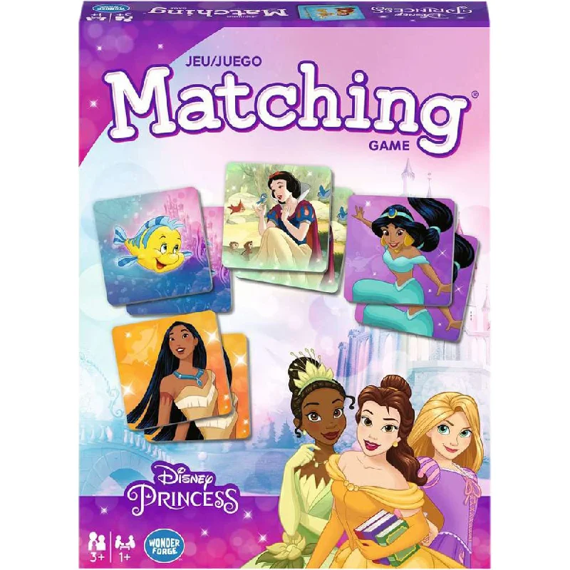 Multi-level puzzles Disney Princess Matching Game - Trilingual