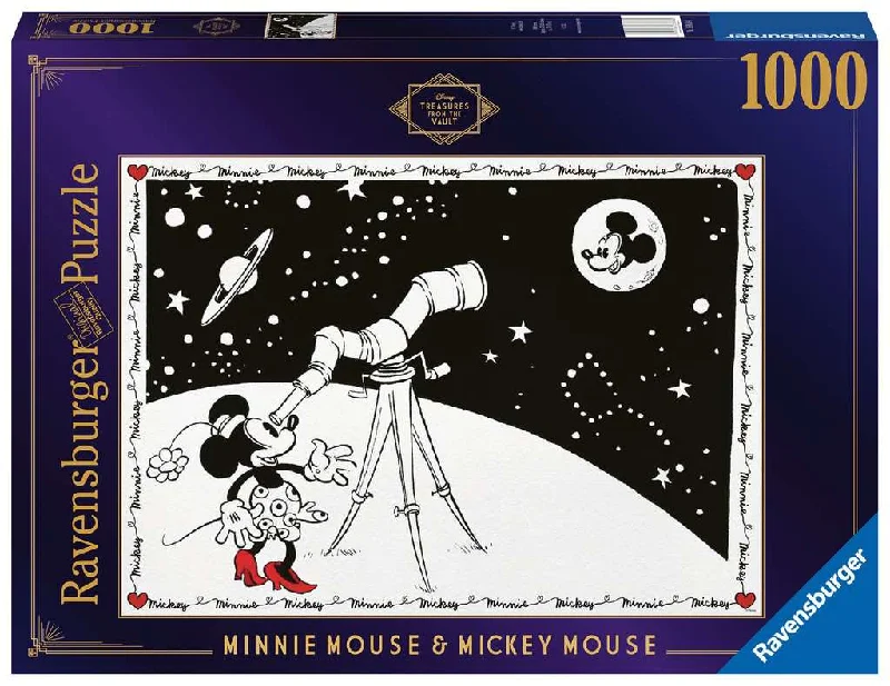 Interactive games Disney Treasures From The Vault Minnie Mouse & Mickey Mouse 1000 Piece Puzzle
