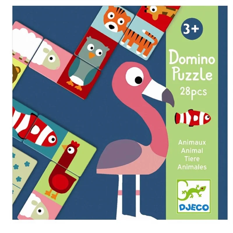 Competitive games Djeco Domino Dyr