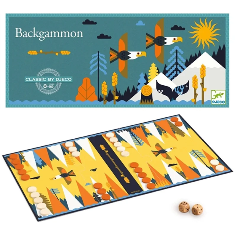 Casual games Djeco Klassisk Spil Backgammon