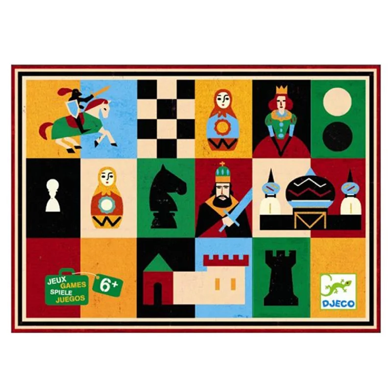 Educational games Djeco Spilkuffert Skak og Dam